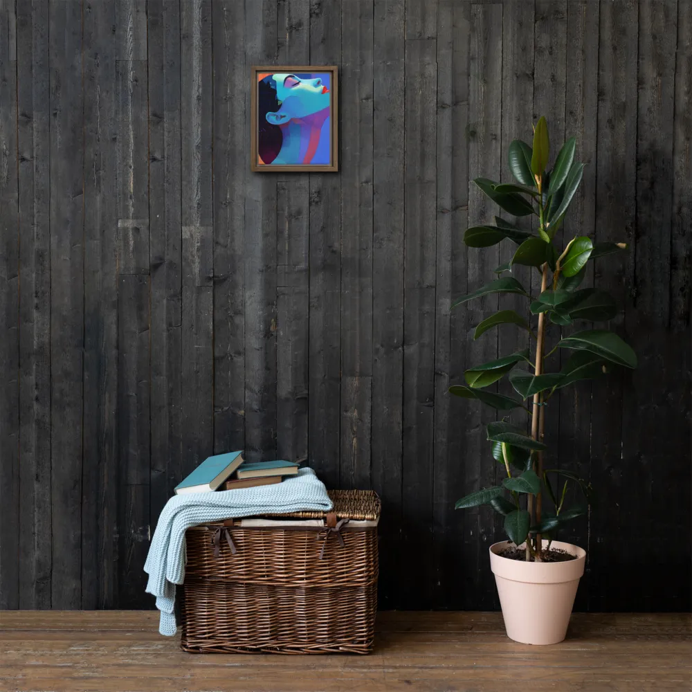 Ethereal Reverie | Canvas with Brown Frame | 8″×10″