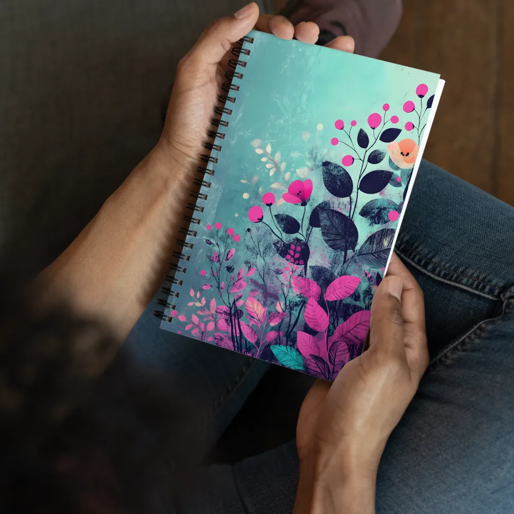 Whimsical Floral Harmony | Spiral Notebook