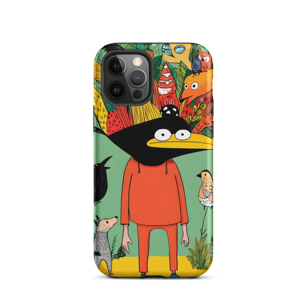 Whimsical Encounter in a Colorful Jungle