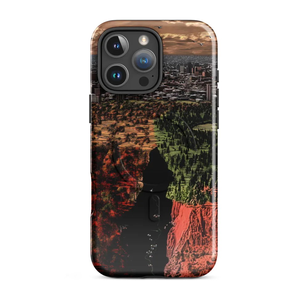 Harmony and Dissonance: A Landscape of Contrasts | Phone Case |  16 Pro Max | MagSafe® Tough Case | Glossy
