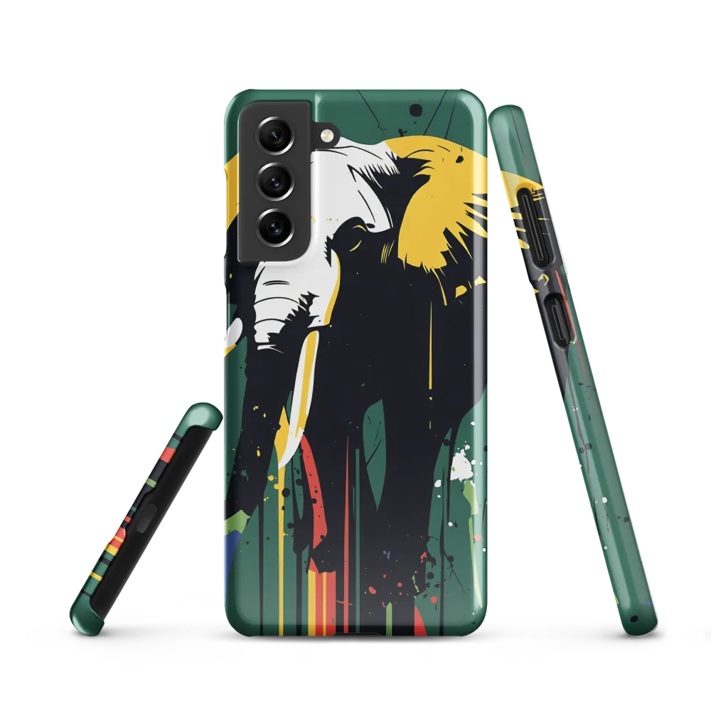 Majestic Minimalism: The Colorful Elephant