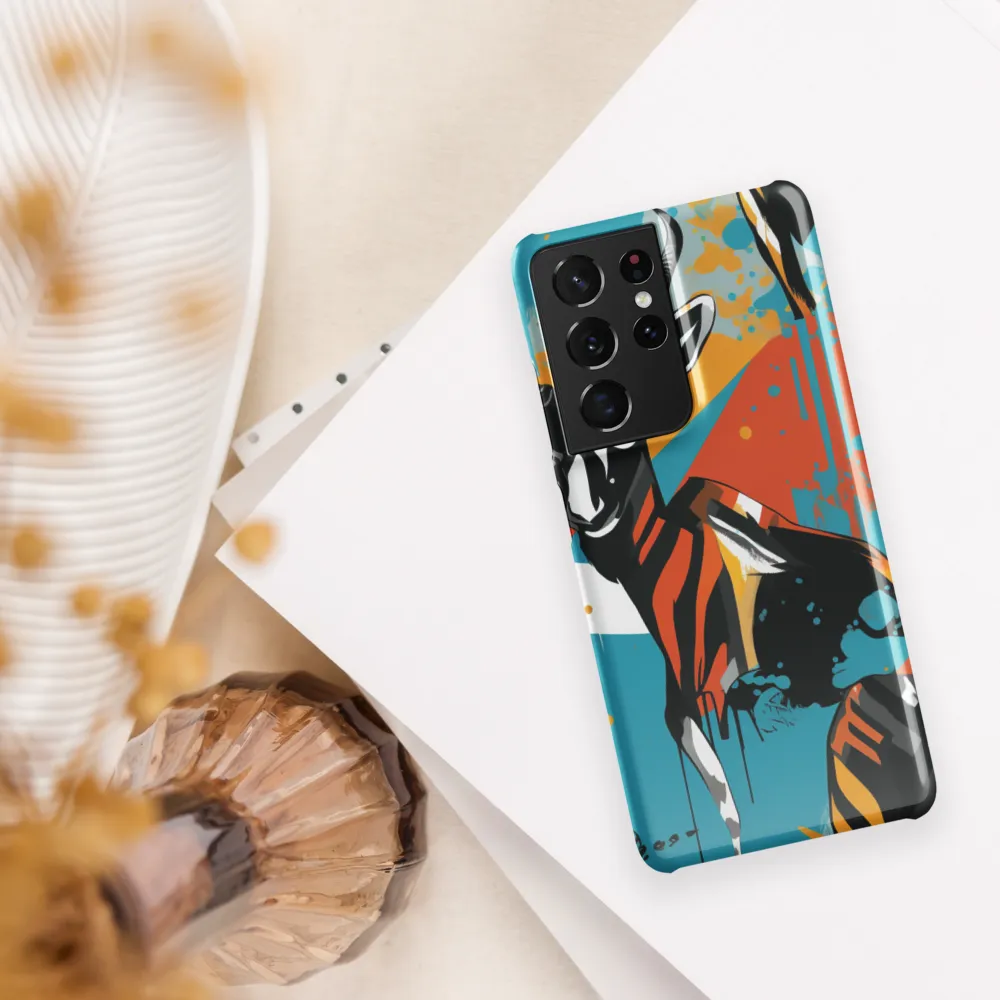 Dynamic Antelope in Vivid Abstract