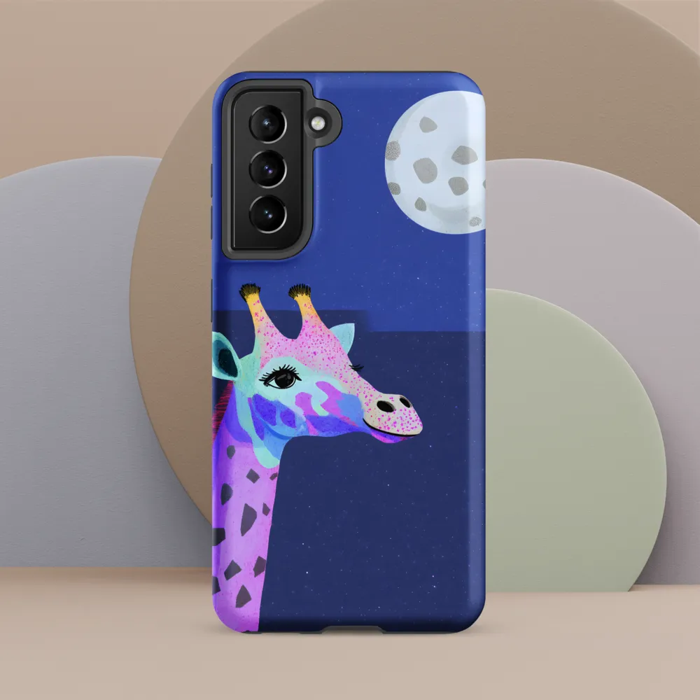 Whimsical Giraffe Under the Stars