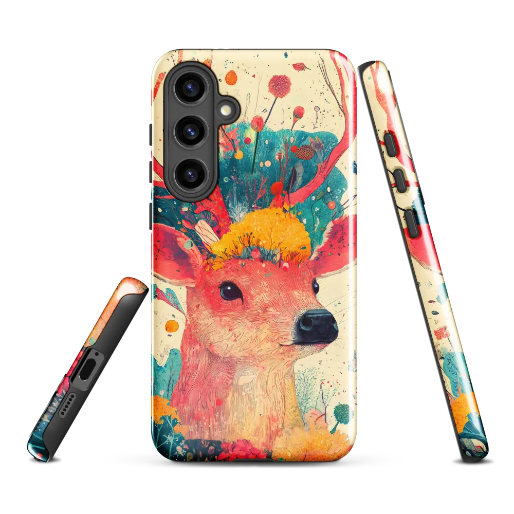 Whimsical Harmony: A Deer in Bloom