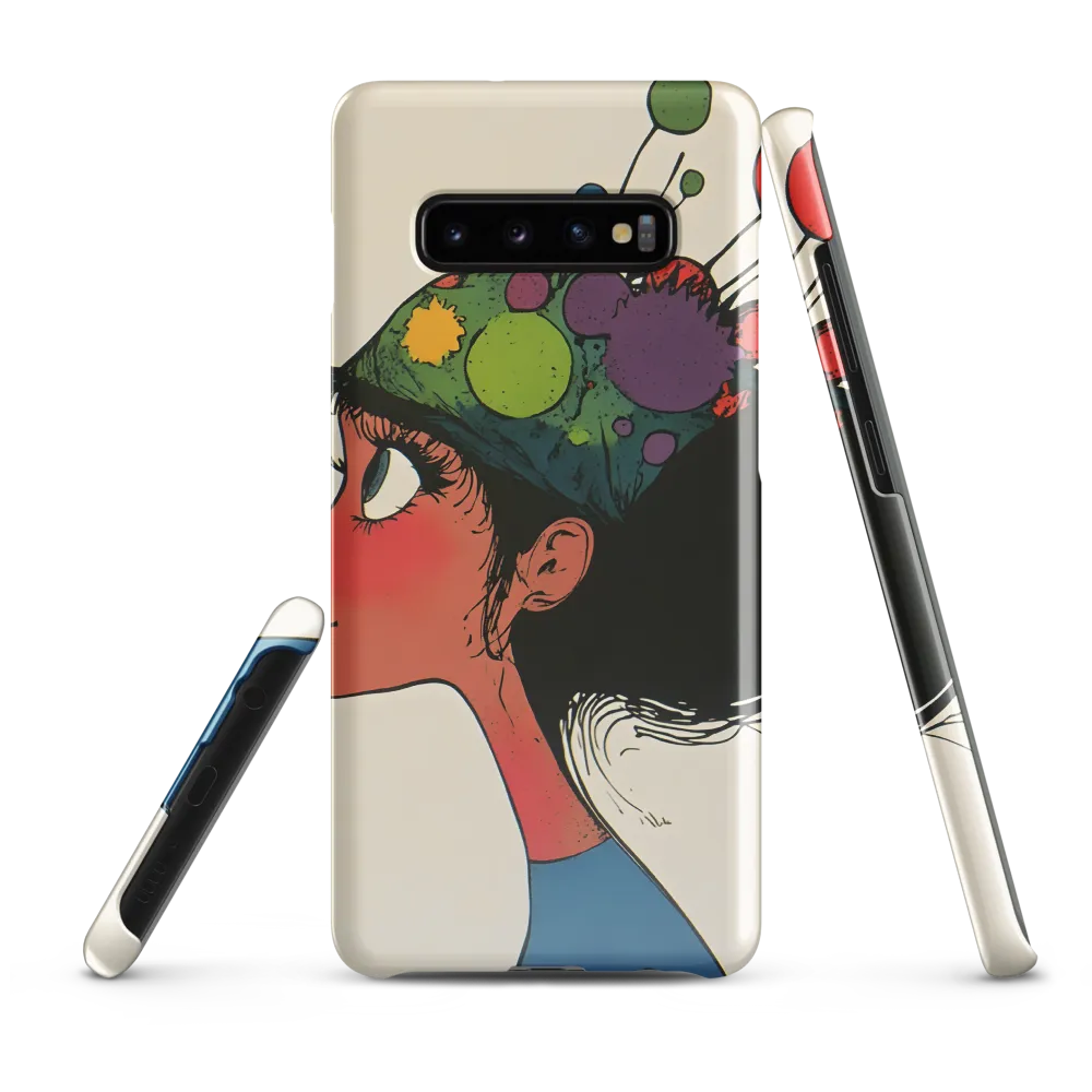 Playful Colors: The Party Hat Girl | Phone Case |  S10 Plus | Snap Case | Glossy