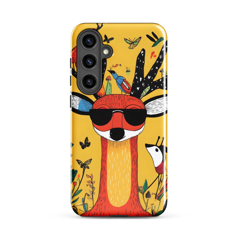 Playful Deer with Sunglasses