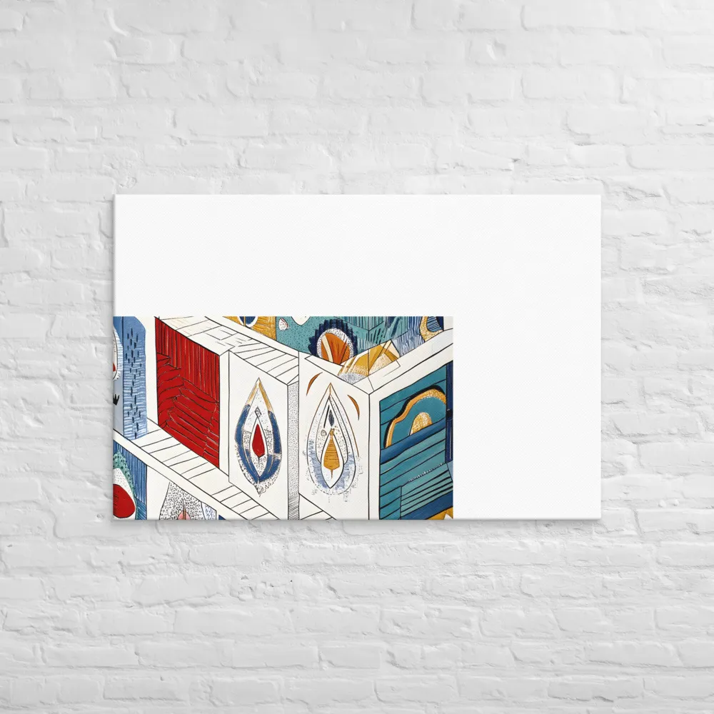 Symphony of Geometric Harmony | Canvas | 32″×48″