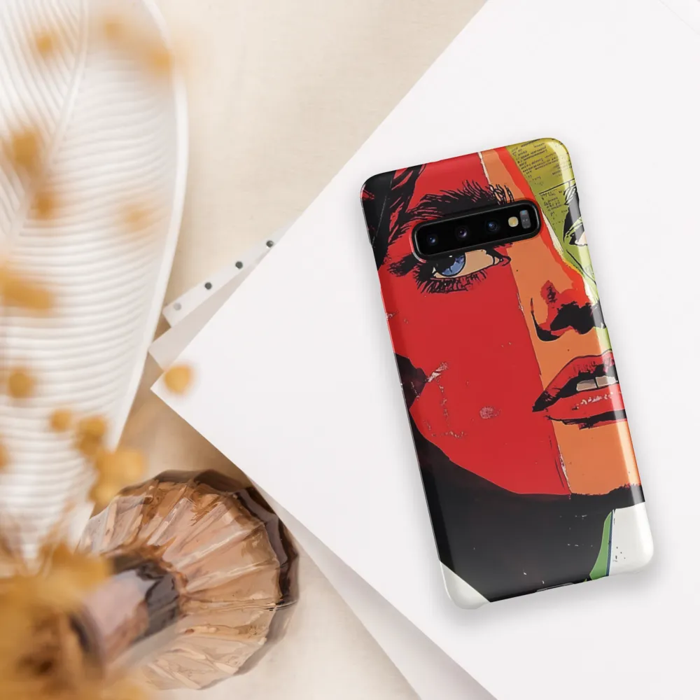 Vibrant Expressions: A Pop Art Portrait | Phone Case |  S10 Plus | Snap Case | Glossy