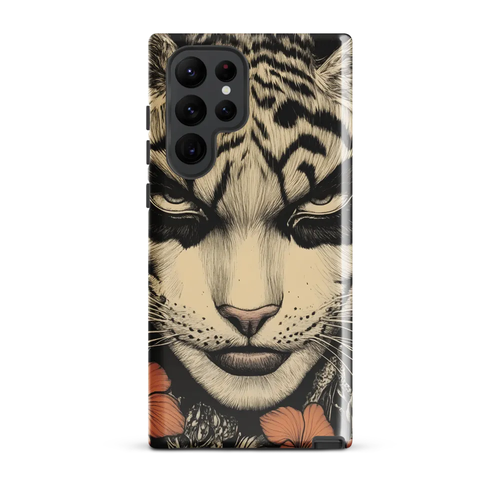 Feline Majesty: The Human-Leopard Connection | Phone Case |  S22 Ultra | Tough Case | Glossy