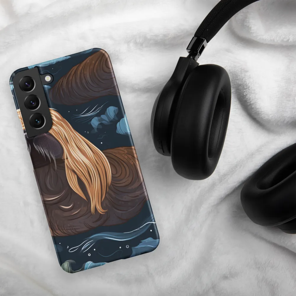 Whimsical Walruses in Deep Blue
