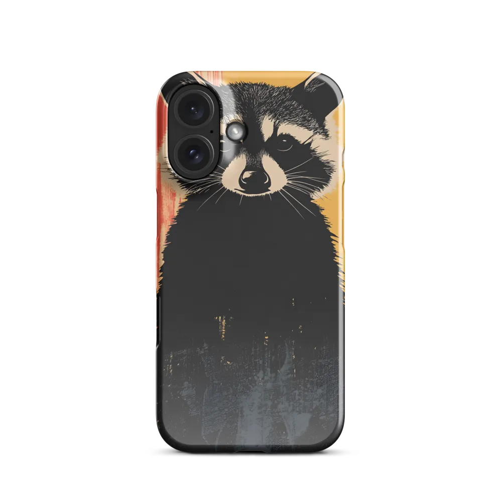 Whimsical Raccoon Portrait | Phone Case |  16 | Snap Case | Glossy