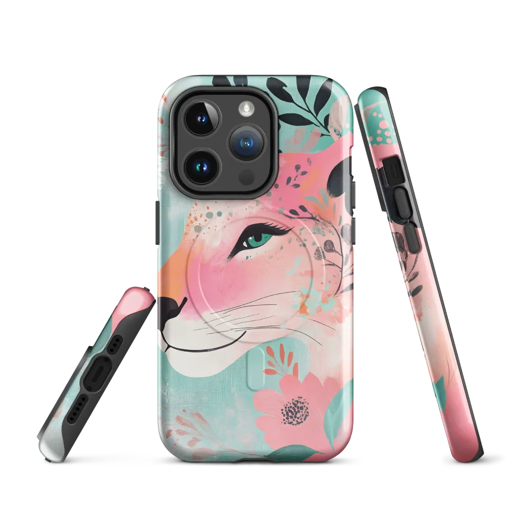 Whimsical Majesty: A Floral Lion