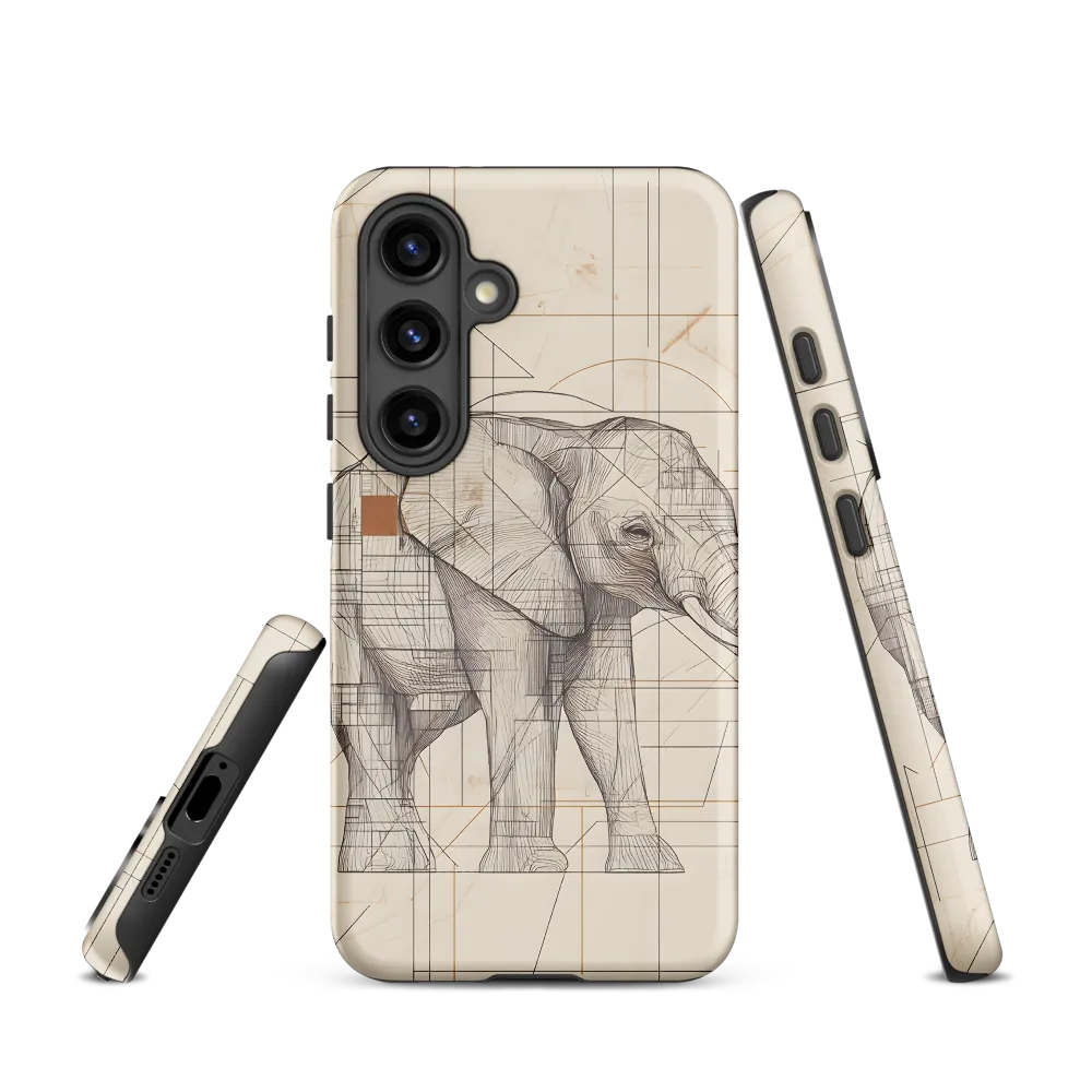 Geometric Elegance: The Steel Elephant
