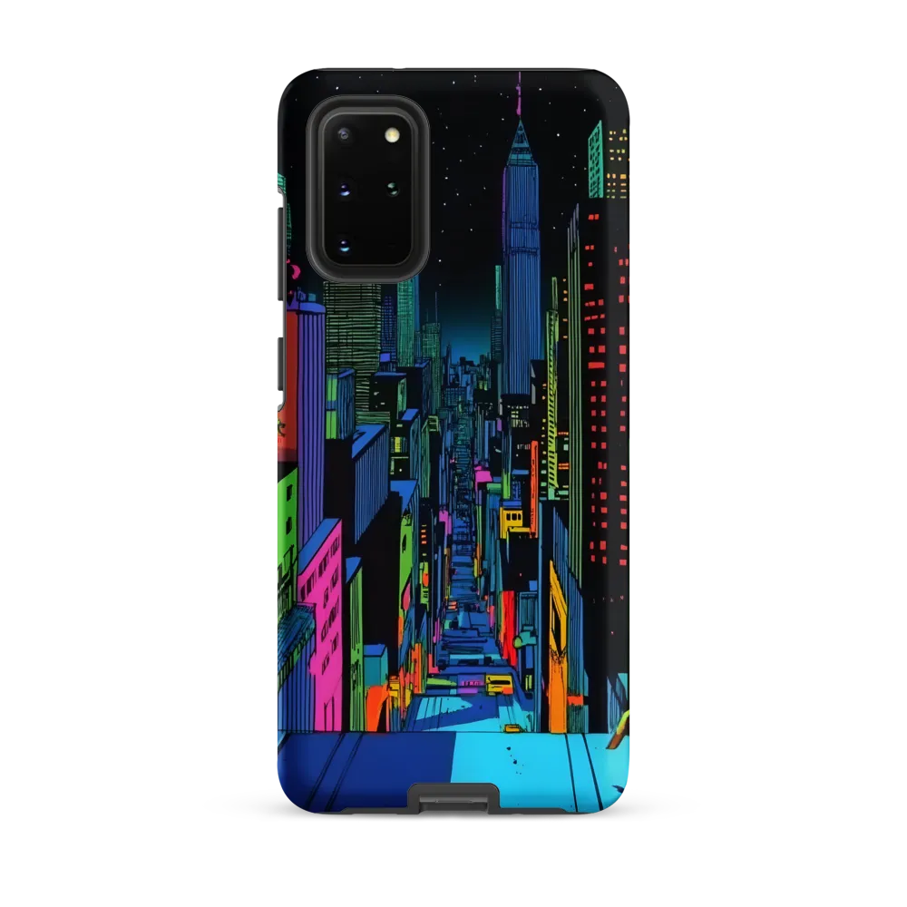 Neon Dreams of a Futuristic City | Phone Case |  S20 Plus | Tough Case | Matte