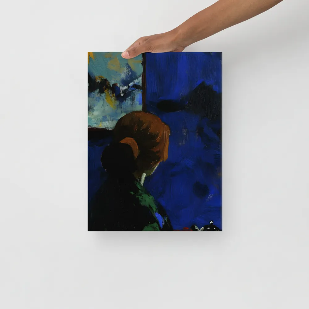 Contemplation Under the Night Sky | Canvas | 12″×16″
