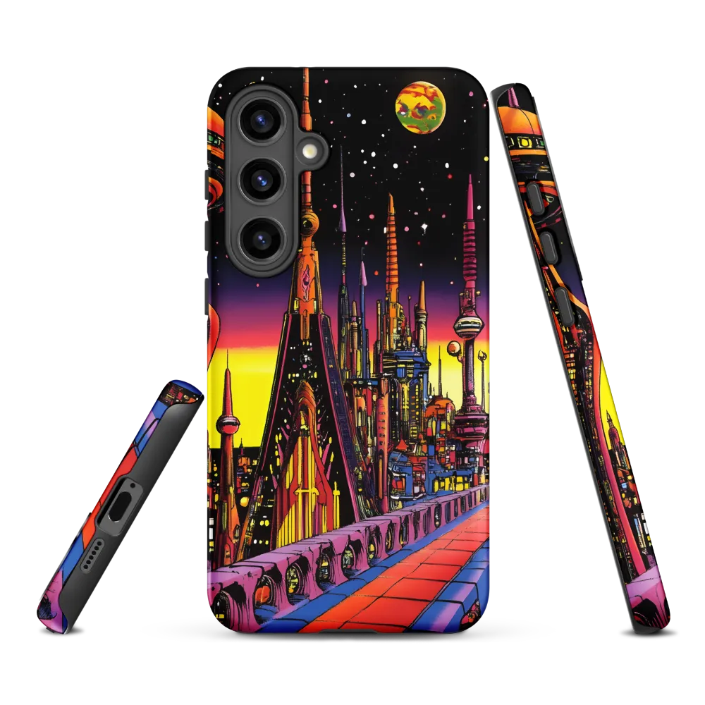 Futuristic Cosmos: A Journey Through Neon Cities
