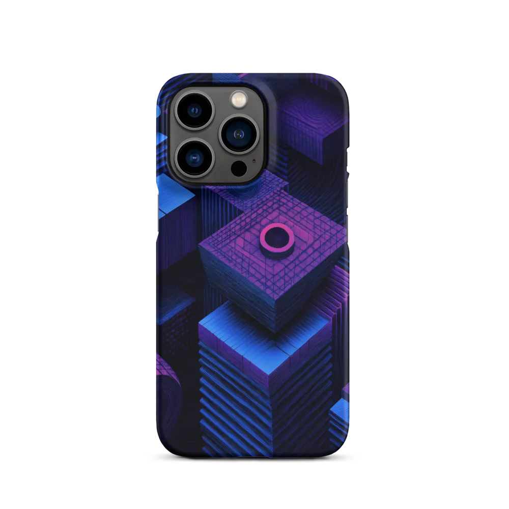 Geometric Dreams in Blue and Purple