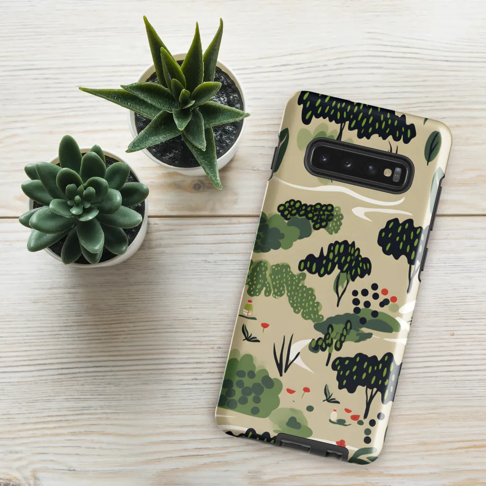 Harmony in Nature: A Whimsical Tapestry | Phone Case |  S10 Plus | Tough Case | Glossy