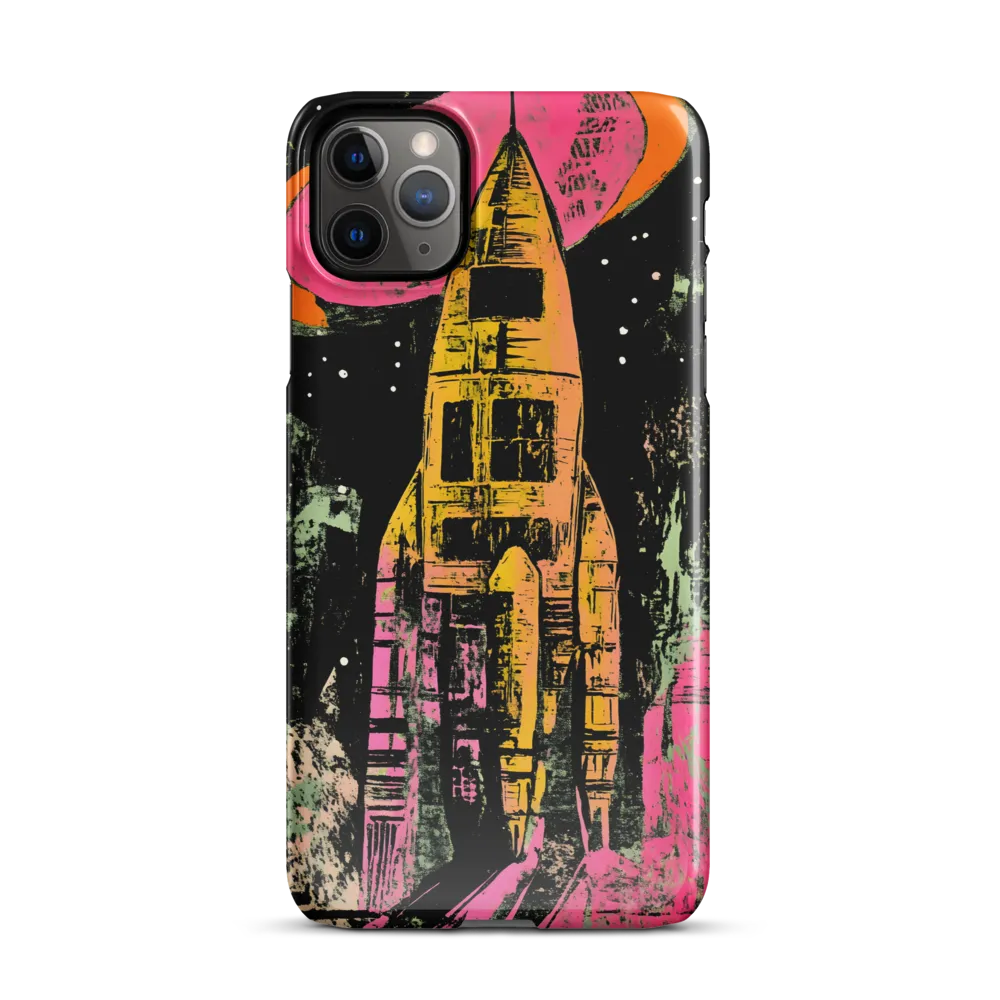 Cosmic Voyage: A Surreal Rocket Adventure | Phone Case |  11 Pro Max | Snap Case | Glossy