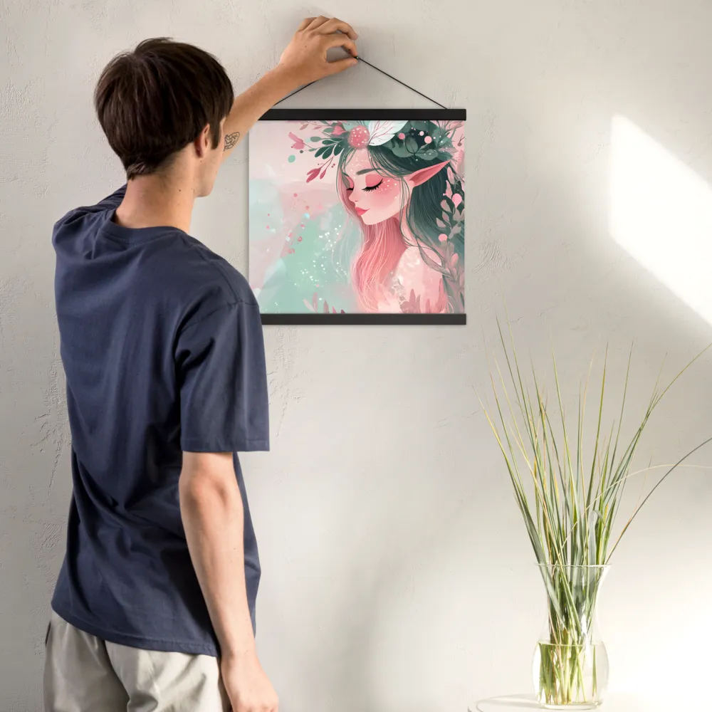 Whispers of Nature | Poster With Black Wood Hanger | 16″×16″