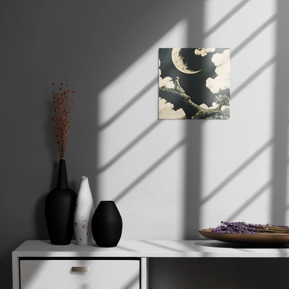 Whispers of the Moon | Metal Print | 12″×12″
