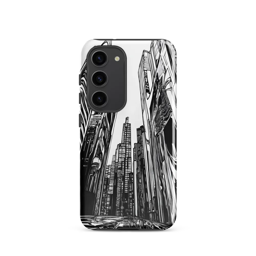 Urban Echoes: A Line Art Journey