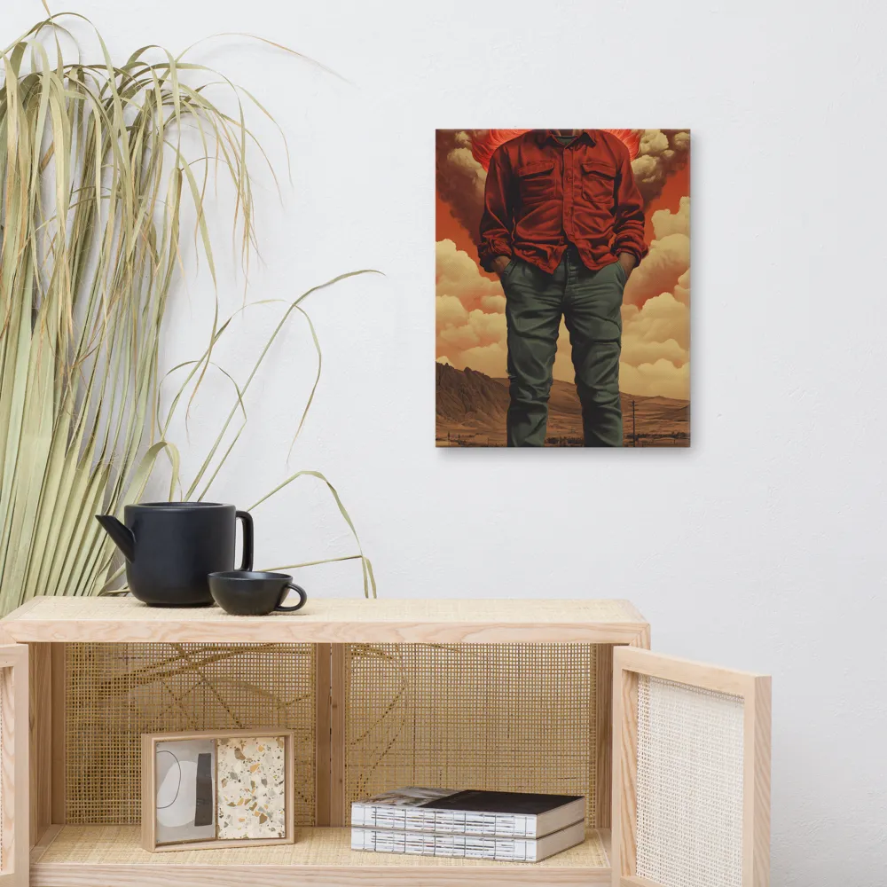 Defiant Spirit in a Surreal Landscape | Canvas | 16″×20″