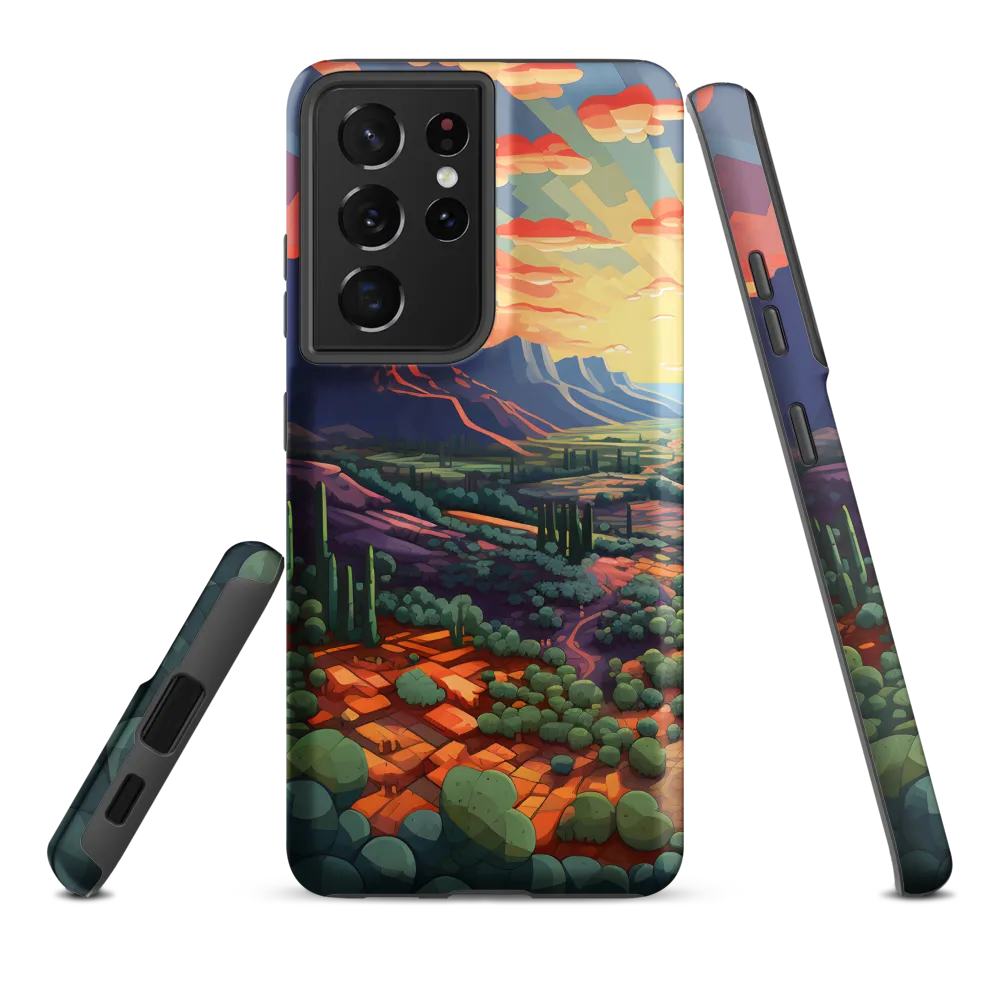 Desert Serenity at Dusk | Phone Case |  S21 Ultra | Tough Case | Matte
