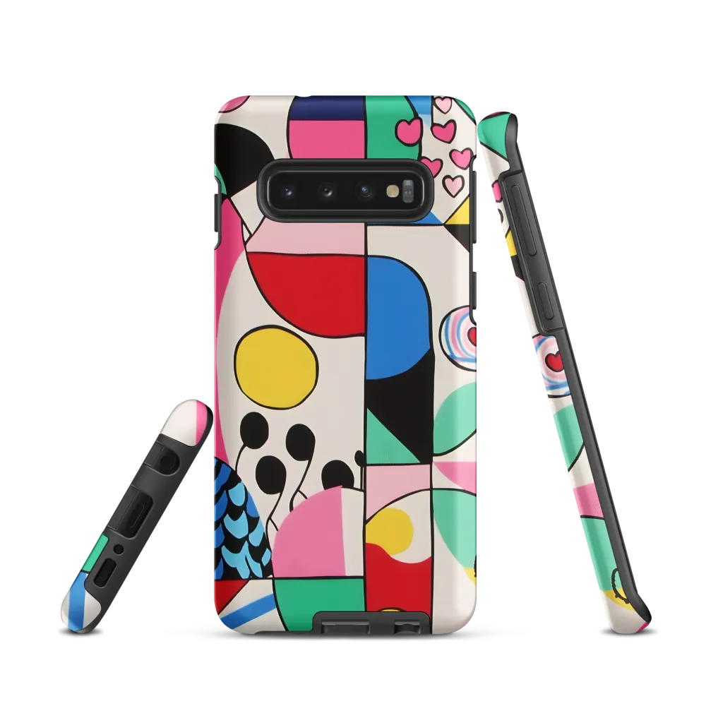 Dynamic Interplay of Shapes | Phone Case |  S10 | Tough Case | Matte