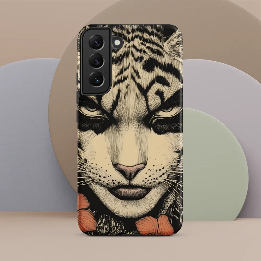 Feline Majesty: The Human-Leopard Connection | Phone Case |  S22 Plus | Tough Case | Matte