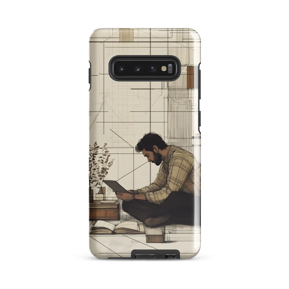 Quiet Reflections in Line | Phone Case |  S10 Plus | Tough Case | Glossy