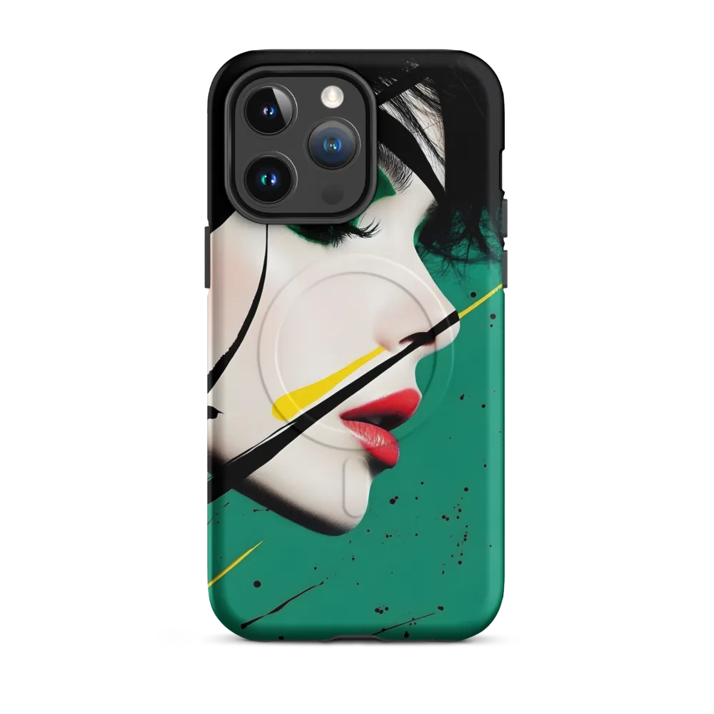 Emerald Profile with Ink and Yellow Accent