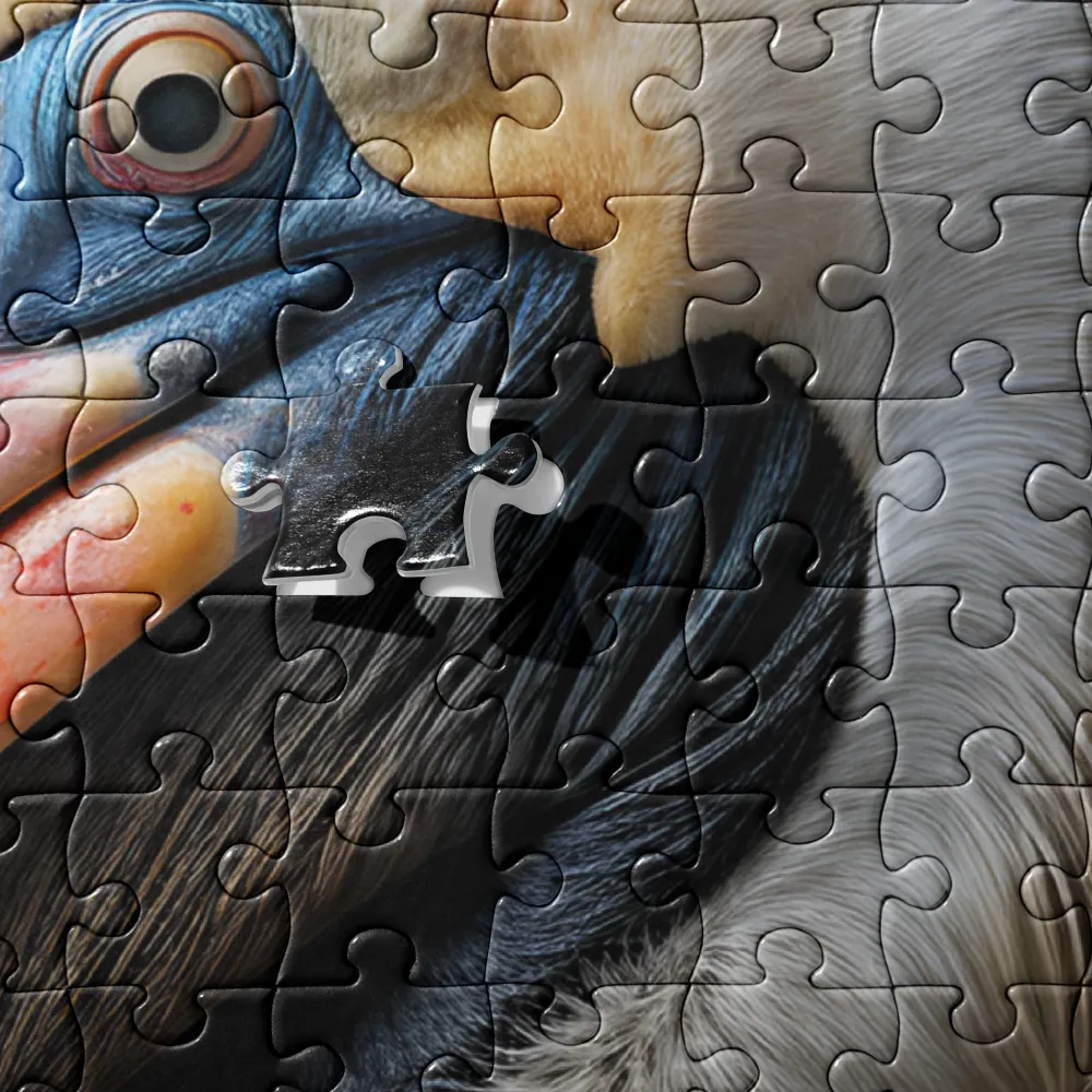 Majestic Portrait of a Pelican | Jigsaw Puzzle | 252 pieces