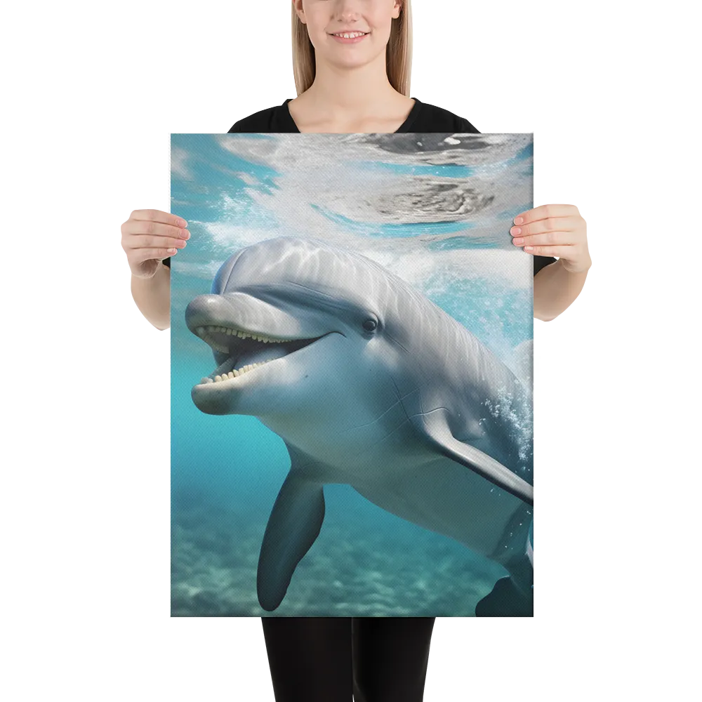 Joyful Marine Grace | Canvas | 18″×24″