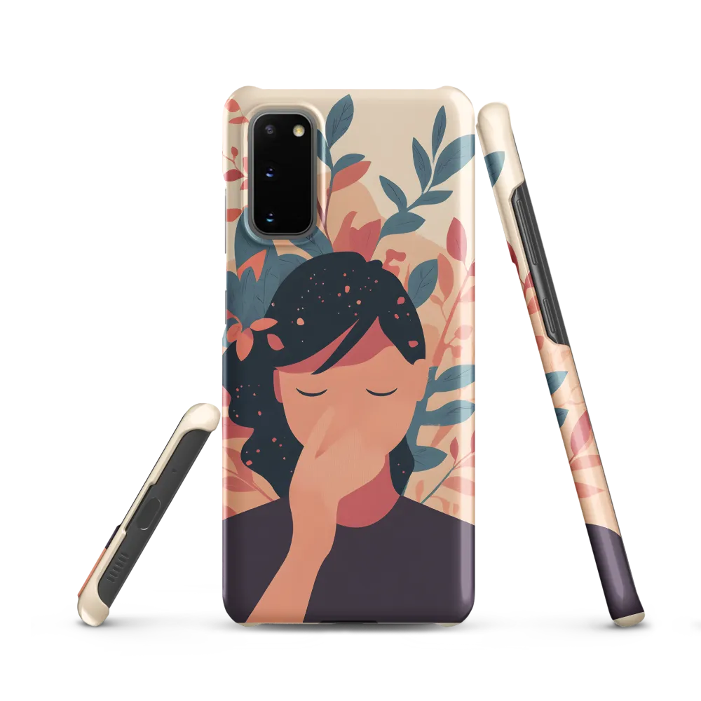 Whispers of Nature: A Serene Contemplation | Phone Case |  S20 | Snap Case | Matte