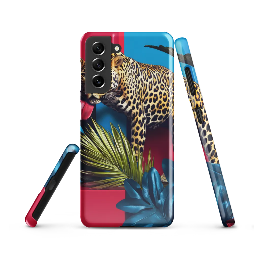 Playful Leopard in Vibrant Paradise