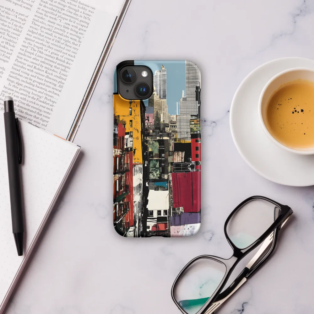 Urban Collage: A Vivid Cityscape | Phone Case |  15 Plus | Snap Case | Matte