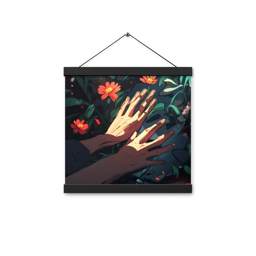 Whispers of Nature | Poster With Black Wood Hanger | 12″×12″