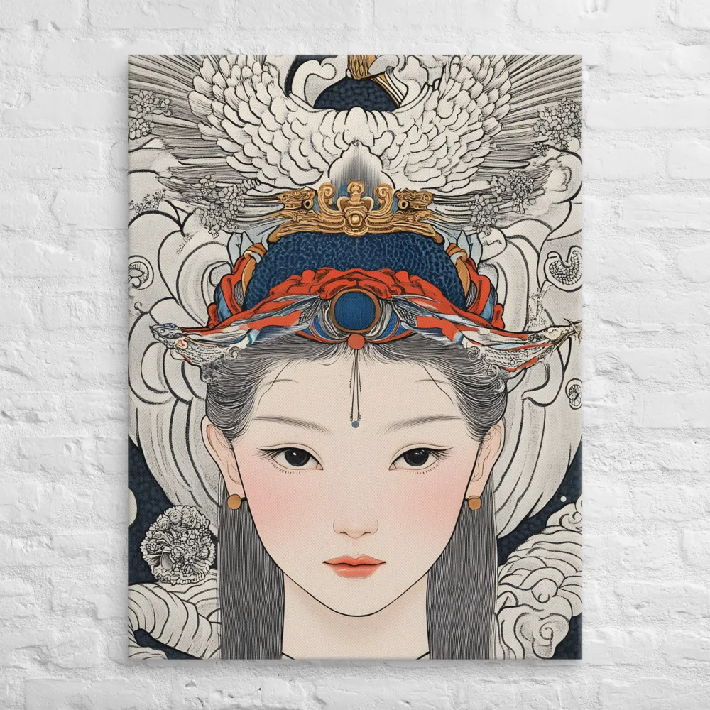Serenity in Myth: A Traditional Portrait | Canvas | 30″×40″