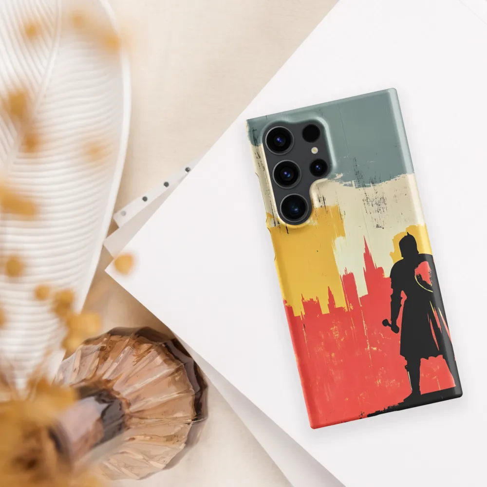 Hero in the Urban Dawn | Phone Case |  S23 Ultra | Snap Case | Matte