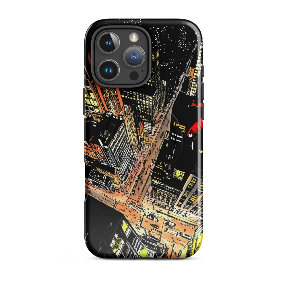 Urban Nightscape: A Bird's-eye View