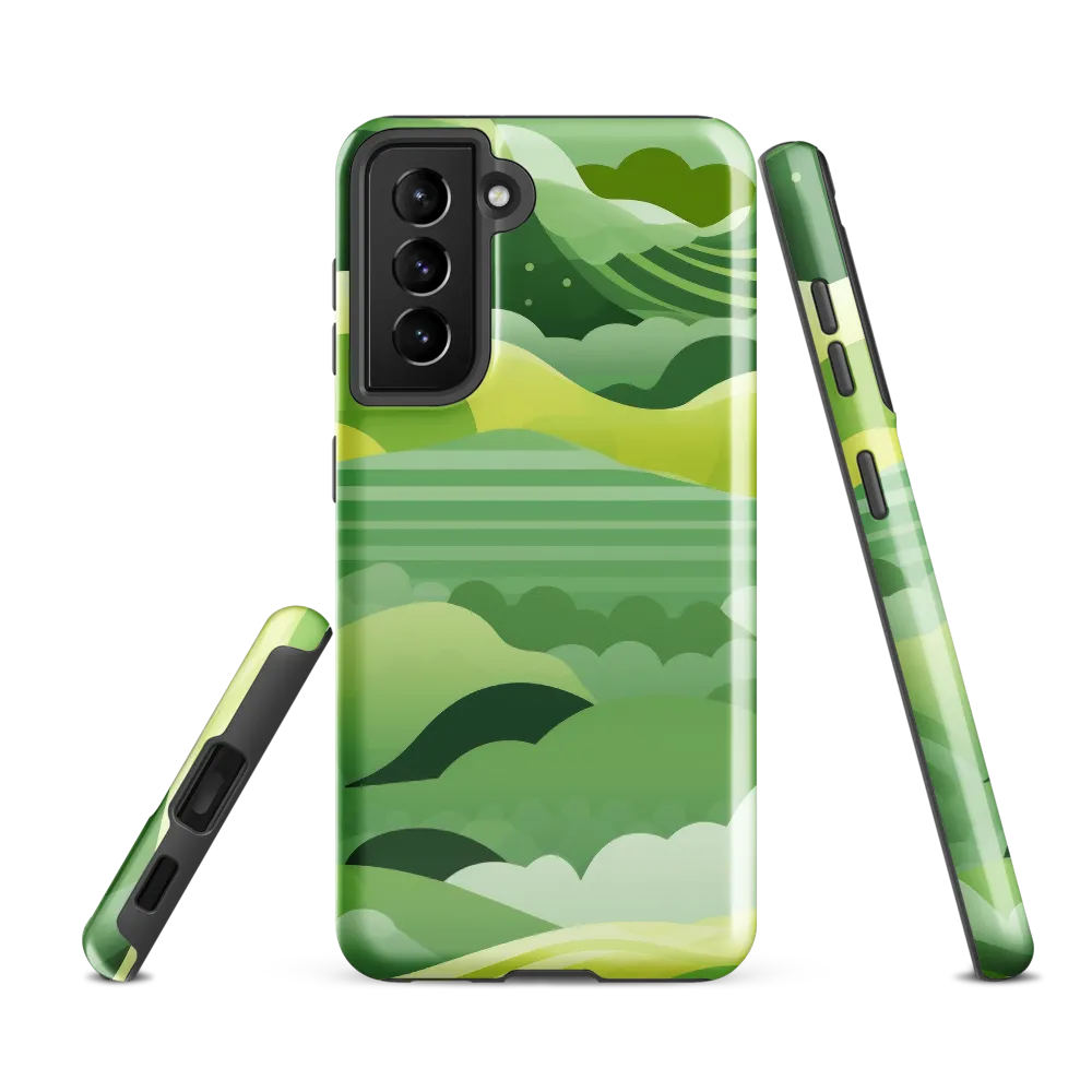 Tranquility in Green Waves