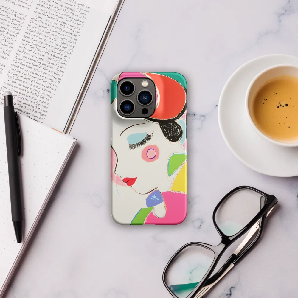 Whimsical Portrait in Colorful Abstraction
