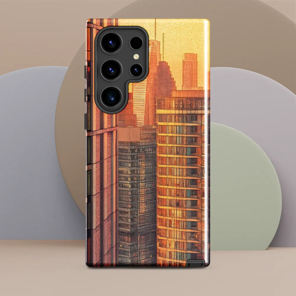 Urban Serenity at Sunset