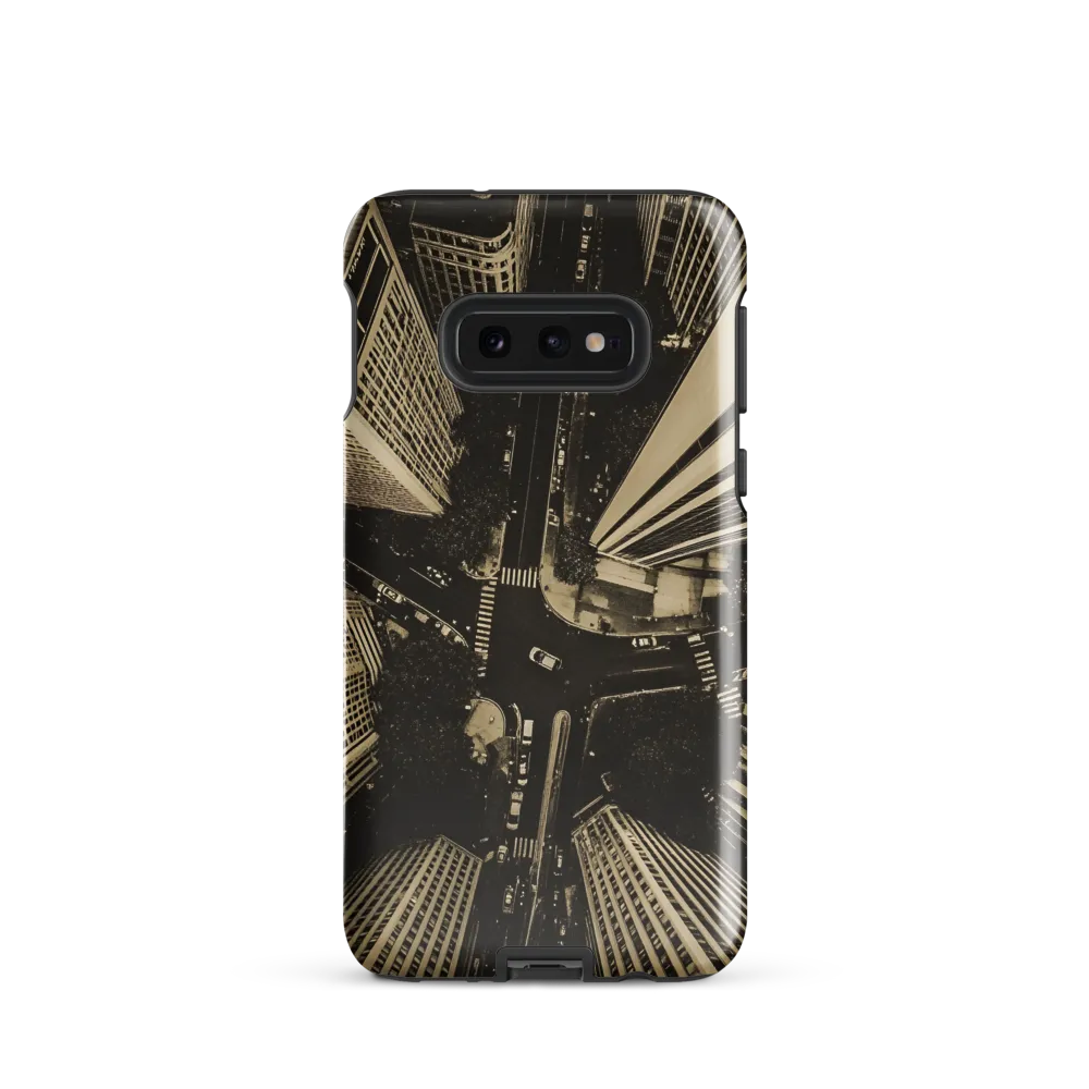 Urban Symphony: Aerial Perspective of City Life | Phone Case |  S10e | Tough Case | Glossy
