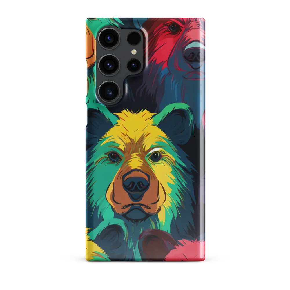 The Colorful Essence of Bears | Phone Case |  S23 Ultra | Snap Case | Glossy