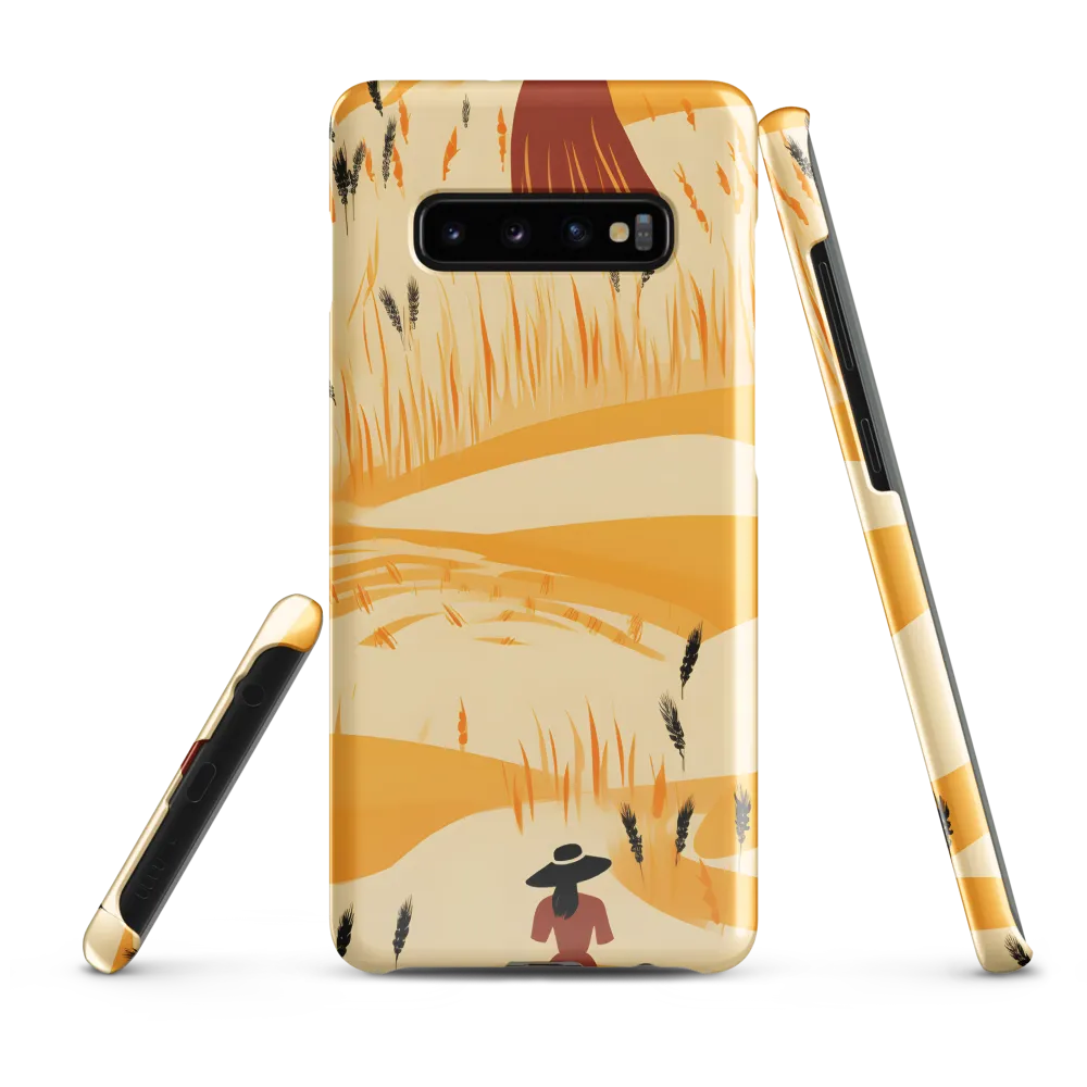 Embracing the Fields: A Floral Journey | Phone Case |  S10 Plus | Snap Case | Glossy