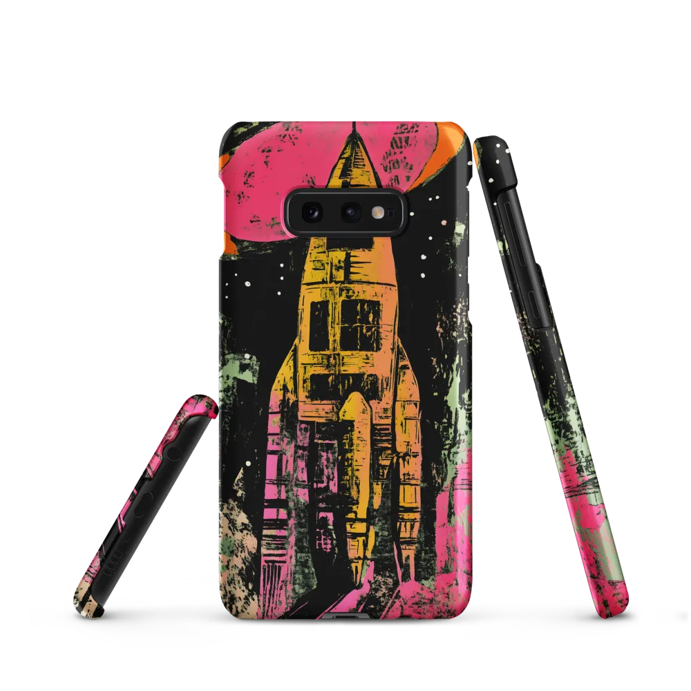 Cosmic Voyage: A Surreal Rocket Adventure | Phone Case |  S10e | Snap Case | Matte