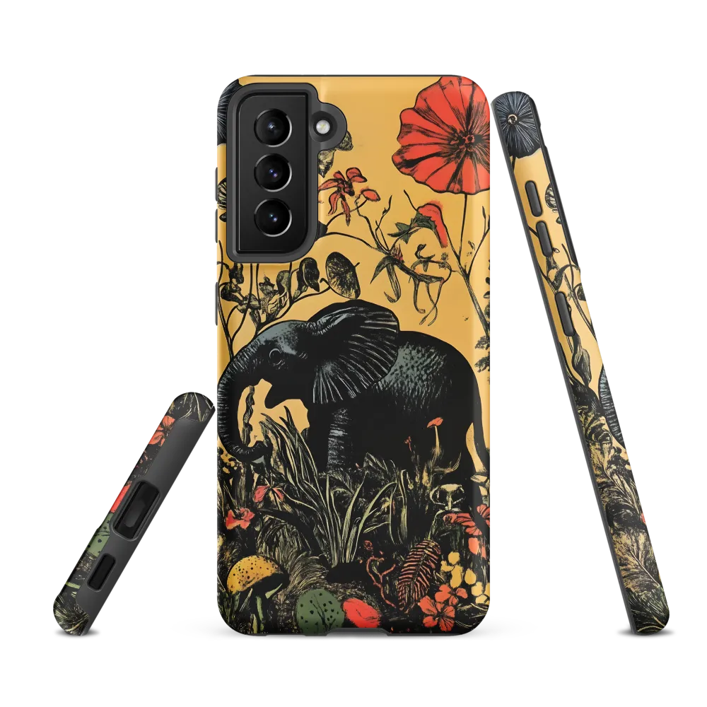 Floral Majesty: The Elephant's Sanctuary