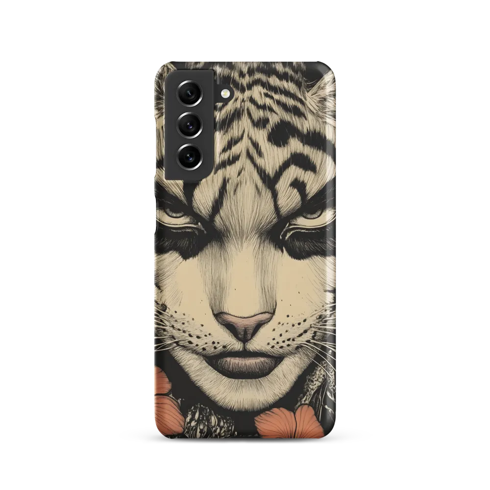 Feline Majesty: The Human-Leopard Connection | Phone Case |  S21 | Snap Case | Matte